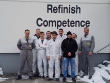 A csapat, bal szélen Marko Igelbrink BASF regionális tréner, jobb szélen Weisz Péter NHT, középen balról jobbra pedig Nagy Attila (Autentál), Géczy Attila (Autentik), Kocsis Tamás, Pompor László, Szegedi Imre, Bihari Zsolt, és Németh Attila